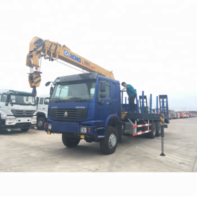 Cheap China Howo 6x6 8ton Telescopic Boom Truck Mounted Crane For Sale